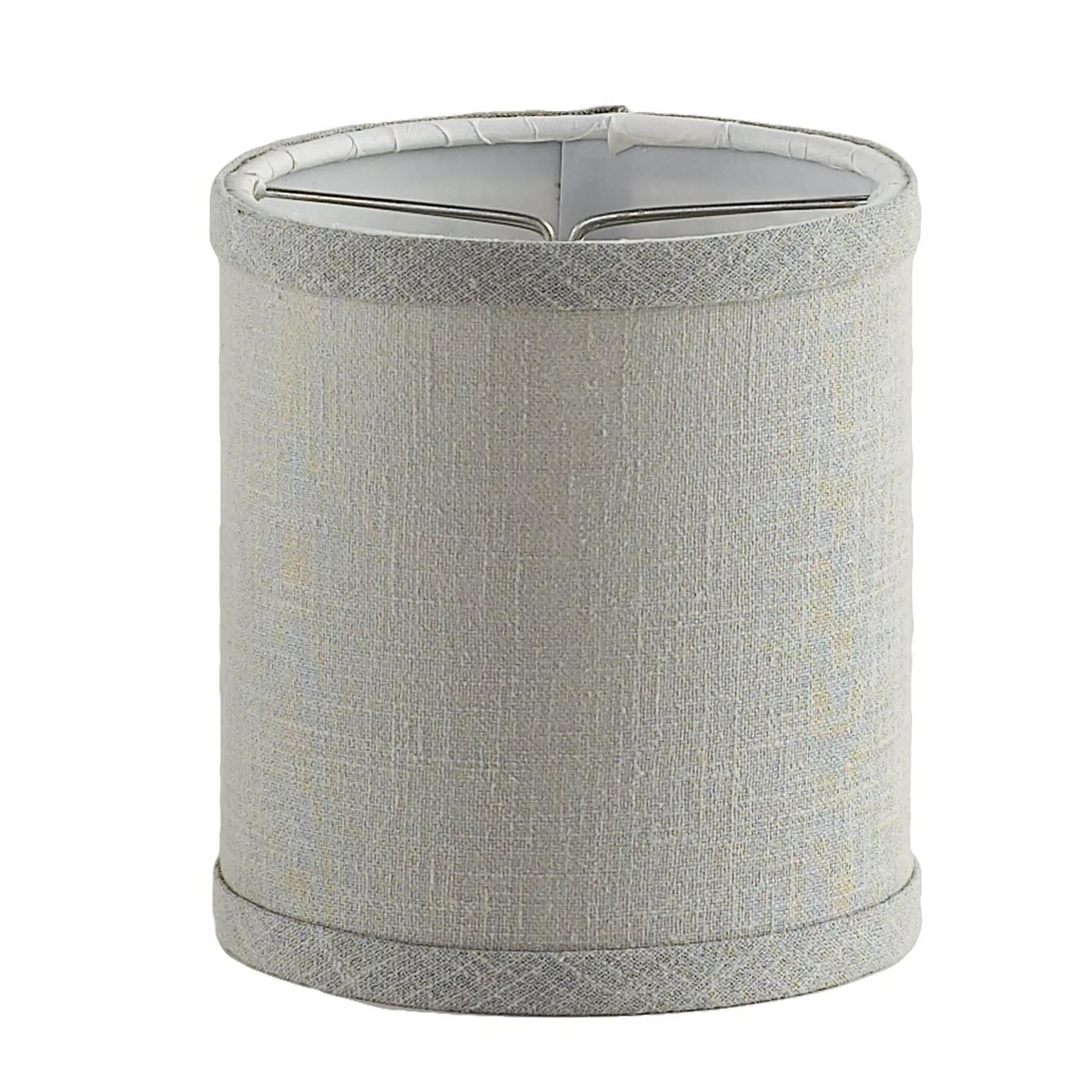 4" Linen Drum Chandelier Shade