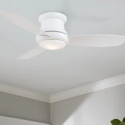 44" Low Ceiling LED Scoop Fan