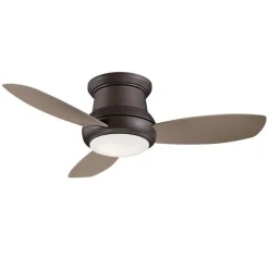44" Low Ceiling LED Scoop Fan