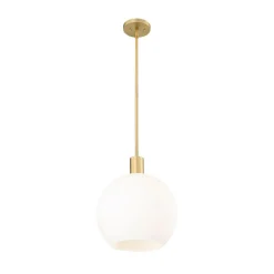 Luceren Pendant - Milk Glass