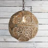 Macrame Jute Sphere Pendant - Small