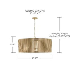 Maela Drum Chandelier - Large