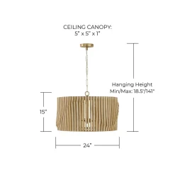 Maela Drum Chandelier - Small