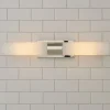 Malika Opal Glass Bath Sconce - 2 Light