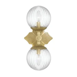 Manet Clear Bath Sconce - 2 Light