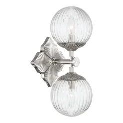 Manet Clear Bath Sconce - 2 Light