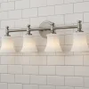 Mercer White Glass Vanity Light - 4 Light