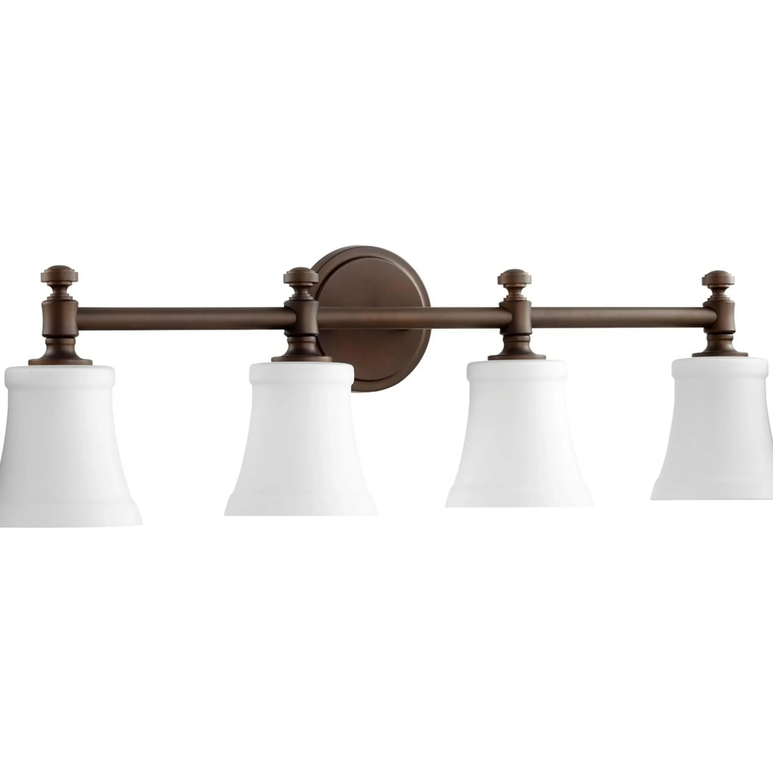 Mercer White Glass Vanity Light - 4 Light