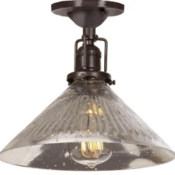 Mercury Glass Cone Industrial Ceiling Light
