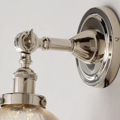 Mercury Glass Dome Single Swivel Swing Arm