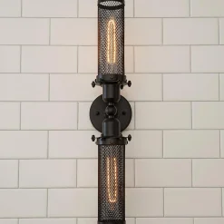 Mesh Double Cylinder Sconce