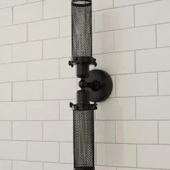 Mesh Double Cylinder Sconce