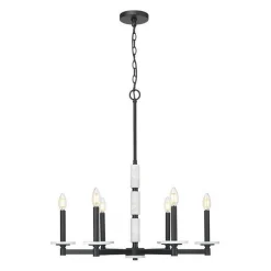 Mestra Alabaster Chandelier - 6 Light