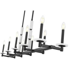 Mestra Alabaster Island Chandelier - 10 Light