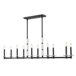 Mestra Alabaster Island Chandelier - 10 Light