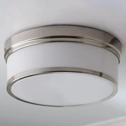 Metallic Banded Drum Ceiling Light - 3 Light