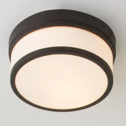 Metallic Banded Drum Ceiling Light - 2 Light
