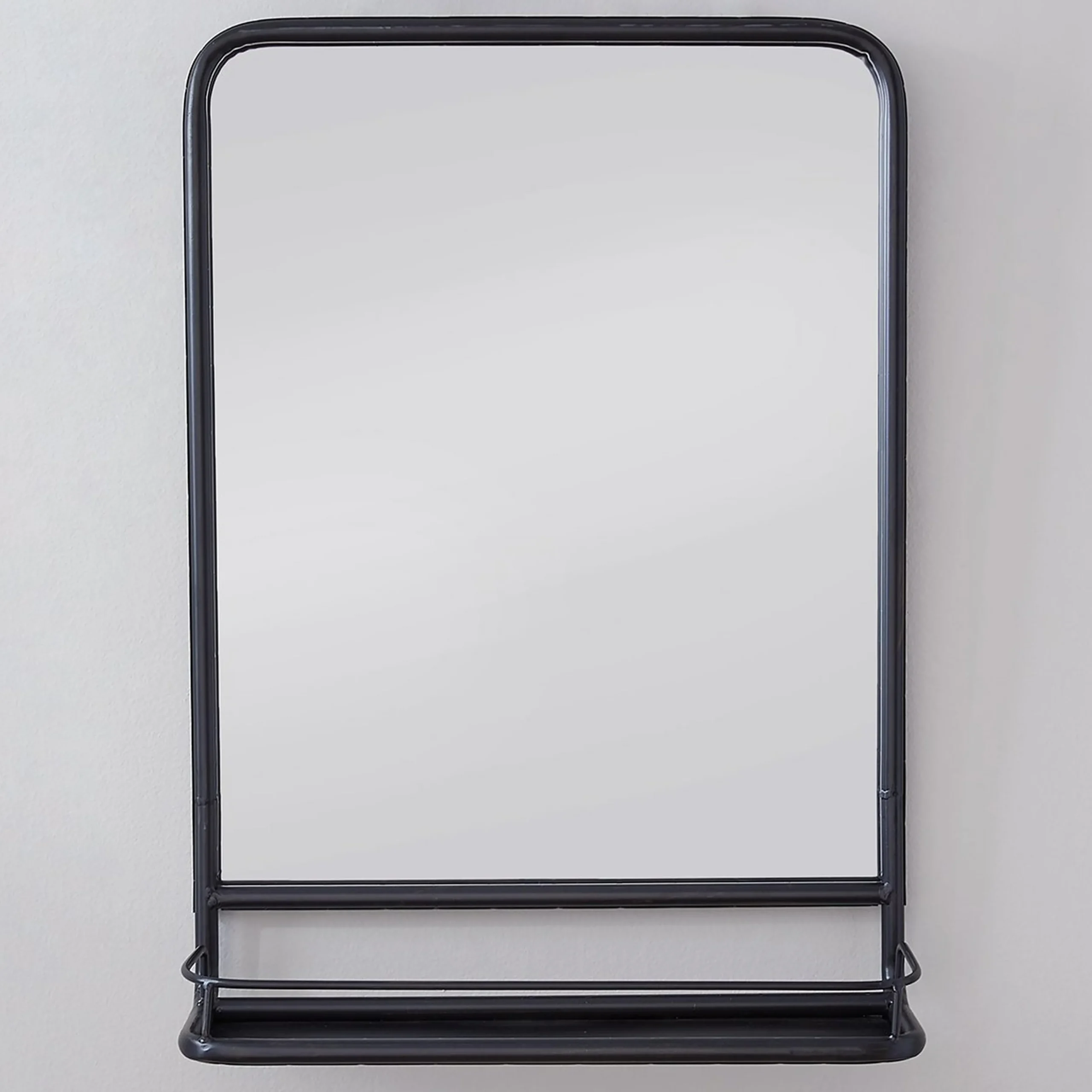 Metal Mirror with Shelf - Small