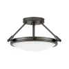 Mid-Century Retro Semi-Flush Ceiling Light - 3 Light