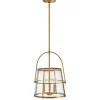 Mid-Century Seeded Glass Lantern