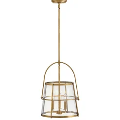 Mid-Century Seeded Glass Lantern