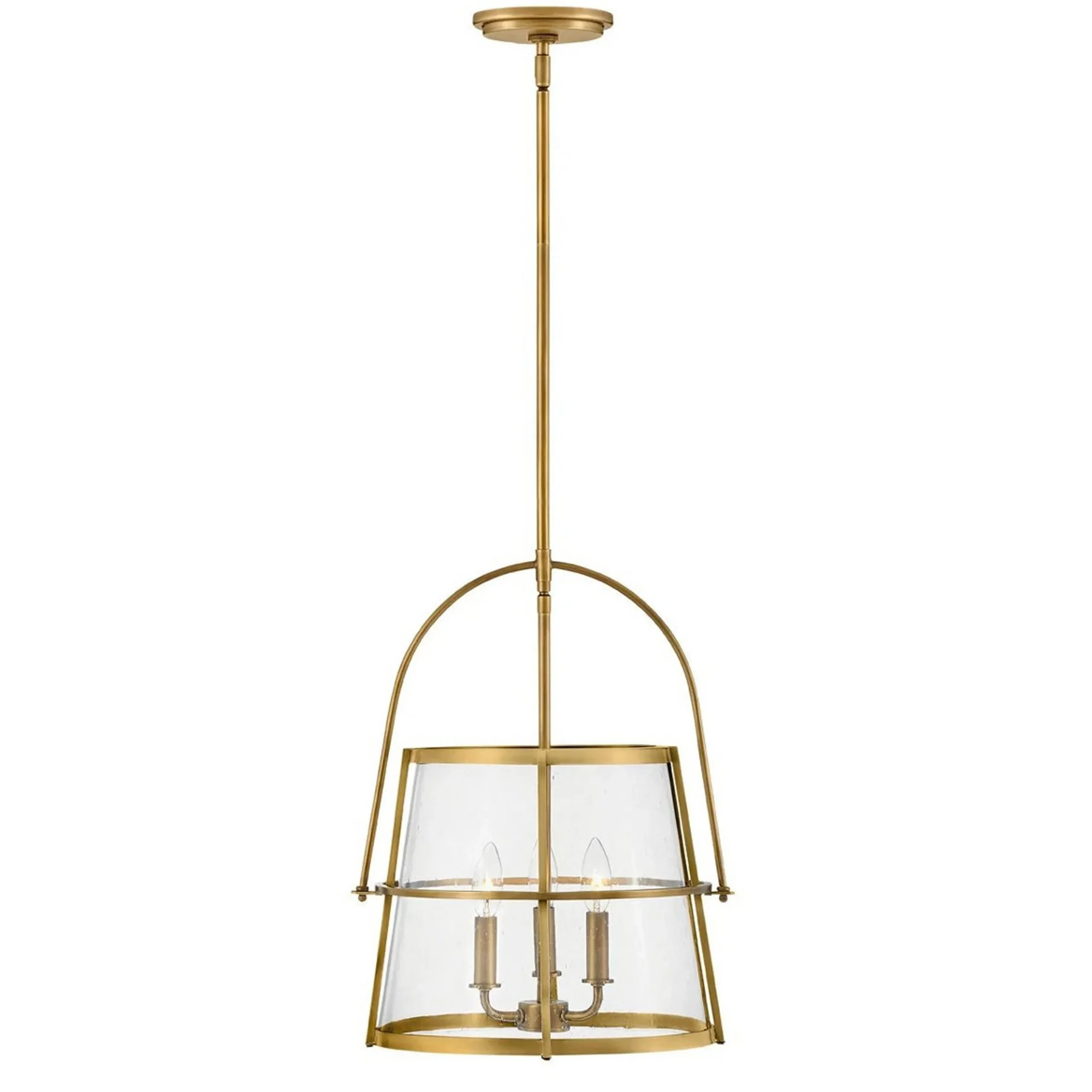 Mid-Century Seeded Glass Lantern