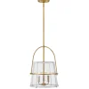 Mid-Century Seeded Glass Lantern