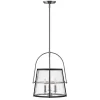 Mid-Century Seeded Glass Lantern
