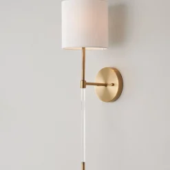 Minimalist Acrylic Rod Sconce