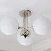 Minimalist Globe Semi-Flush Ceiling Light - 3 Light