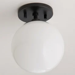 Minimalist Globe Semi-Flush Ceiling Light - 1 Light