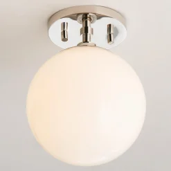 Minimalist Globe Semi-Flush Ceiling Light - 1 Light
