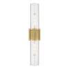 Mirza Clear Glass Bath Sconce - 2 Light
