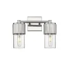 Mirza Clear Glass Vanity Light - 2 Light