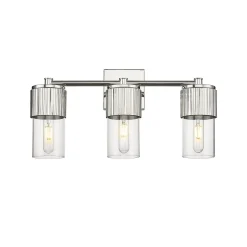 Mirza Clear Glass Vanity Light - 3 Light