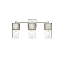 Mirza Clear Glass Vanity Light - 3 Light