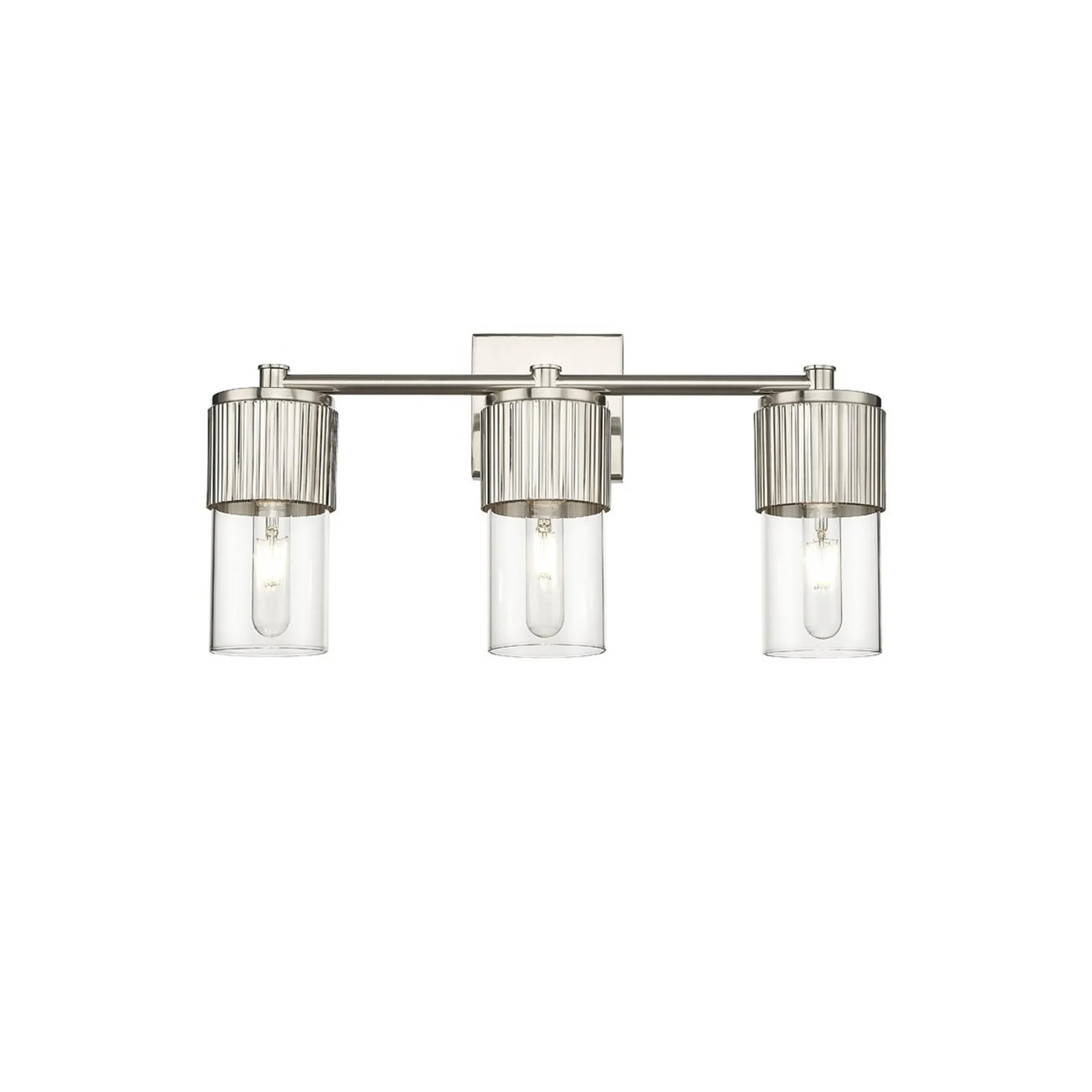 Mirza Clear Glass Vanity Light - 3 Light