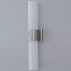 Mirza Opal Glass Bath Sconce - 2 Light