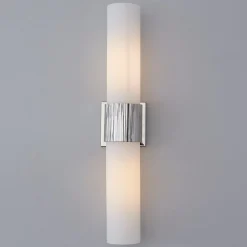 Mirza Opal Glass Bath Sconce - 2 Light