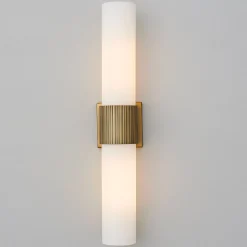 Mirza Opal Glass Bath Sconce - 2 Light
