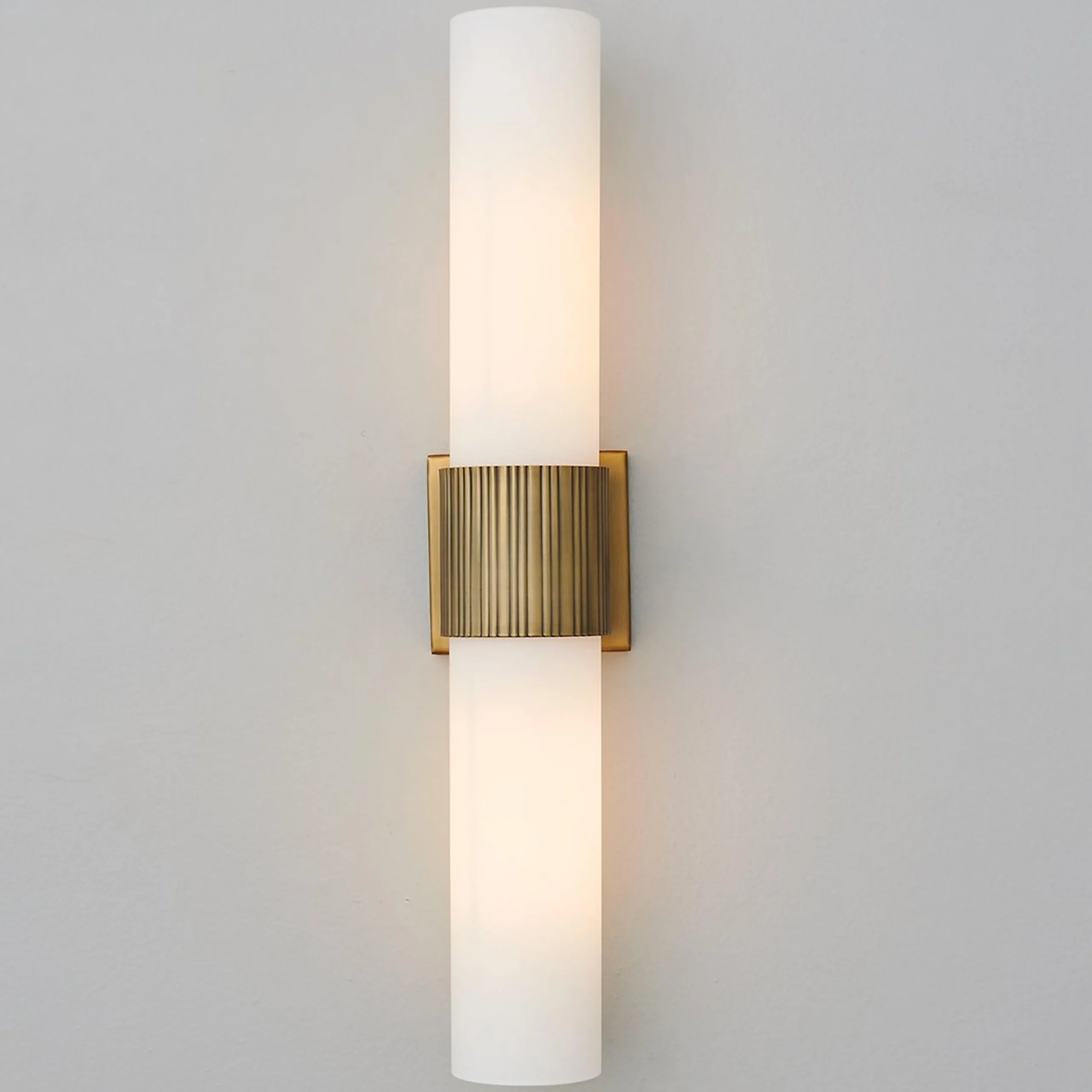 Mirza Opal Glass Bath Sconce - 2 Light