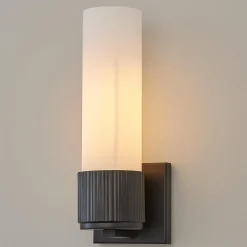 Mirza Opal Glass Bath Sconce - 1 Light