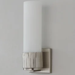 Mirza Opal Glass Bath Sconce - 1 Light