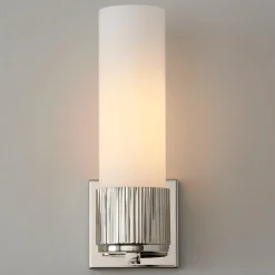 Mirza Opal Glass Bath Sconce - 1 Light