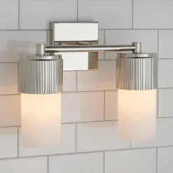 Mirza Opal Glass Vanity Light - 2 Light