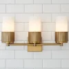 Mirza Opal Glass Vanity Light - 3 Light