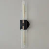 Mixed Metal Tube Sconce - Large