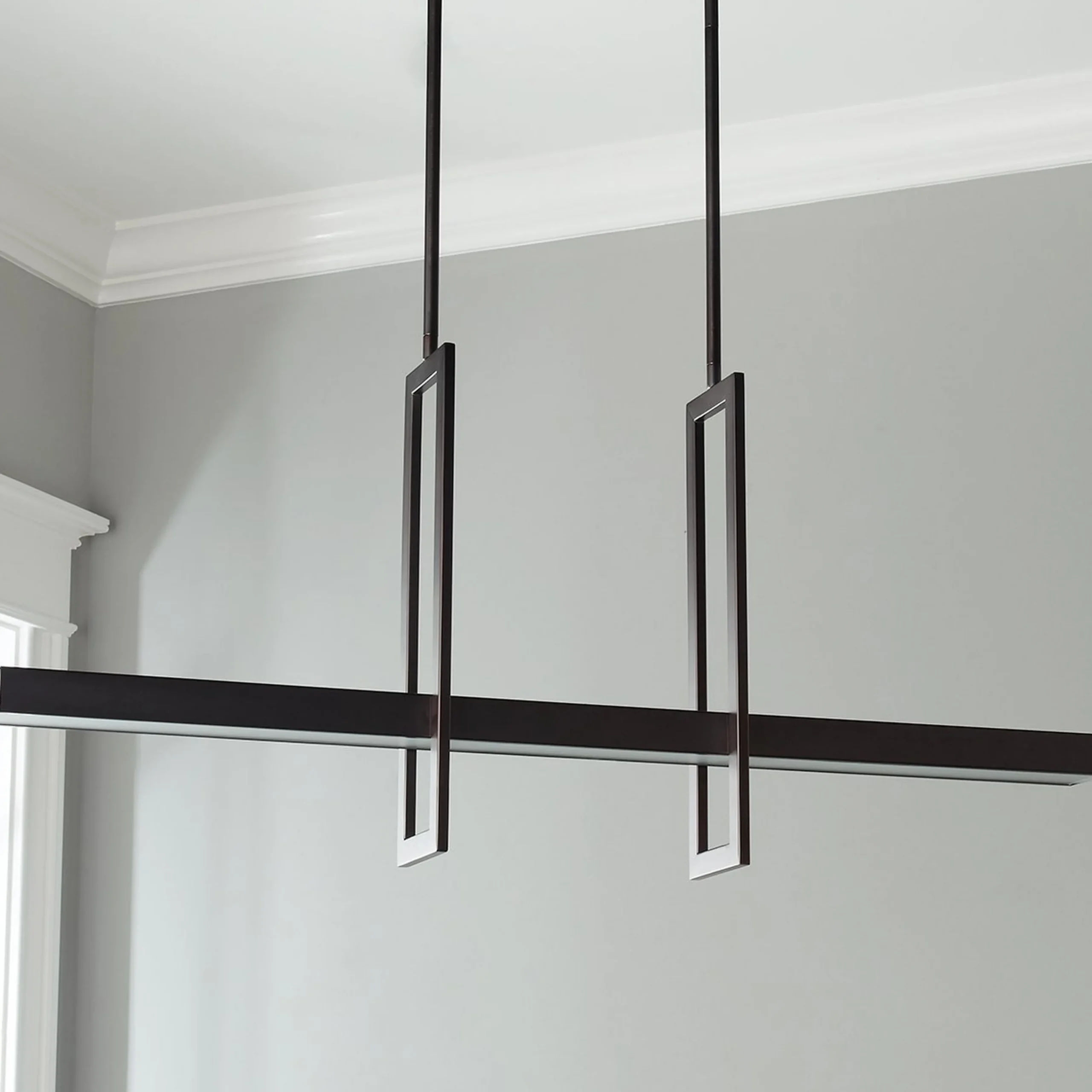 Modern Balance Beam LED Island Chandelier
