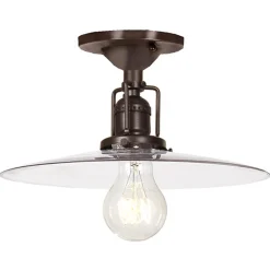 Modern Glass Saucer Restoration Ceiling Light