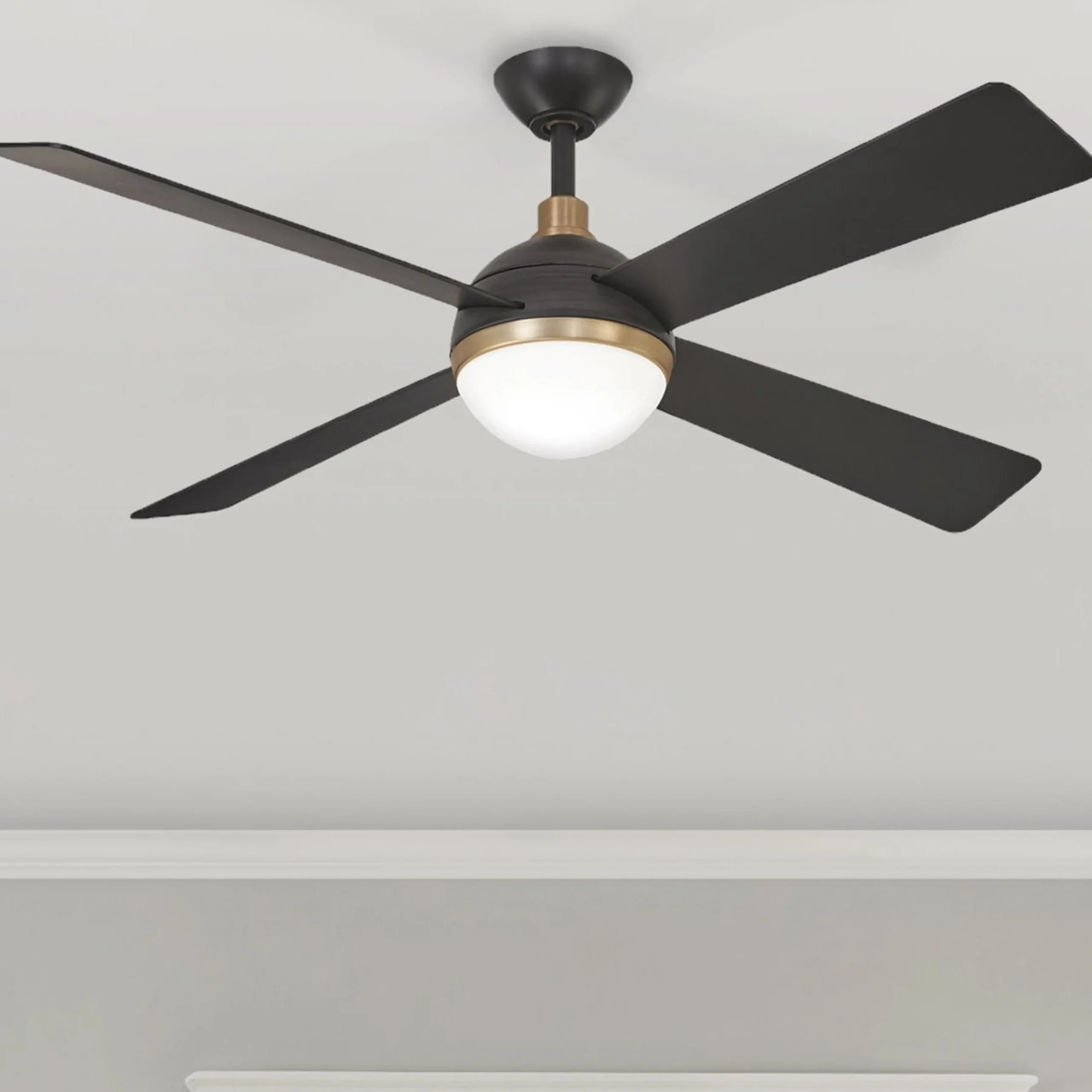 54" Modern Globe LED Ceiling Fan